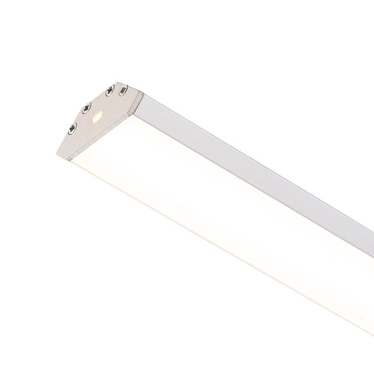 LED PROFILE J přisazený 1m eloxovaný hliník/matný akryl