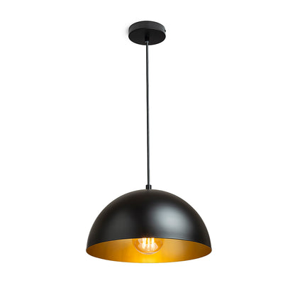 GLADYS 30 závěsná černá/zlatá 230V LED E27 15W