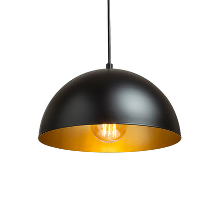 GLADYS 30 závěsná černá/zlatá 230V LED E27 15W