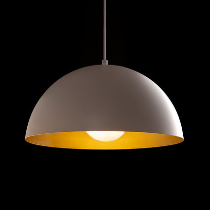 GLADYS 40 závěsná bílá/zlatá 230V LED E27 30W