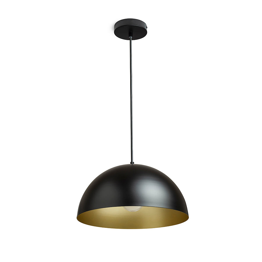 GLADYS 40 závěsná černá/zlatá 230V LED E27 30W