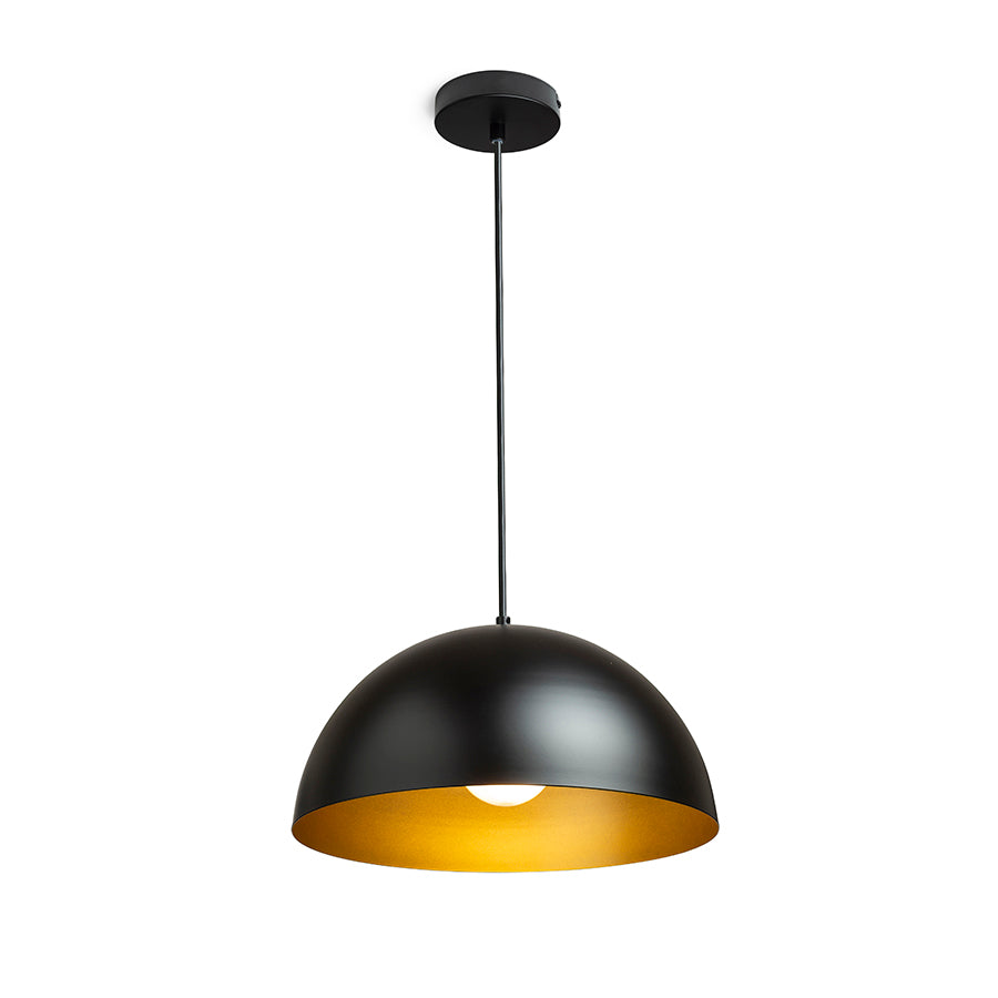 GLADYS 40 závěsná černá/zlatá 230V LED E27 30W
