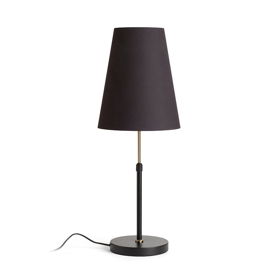 EMMETT stolní podstavec černá staromosazná 230V LED E27 15W