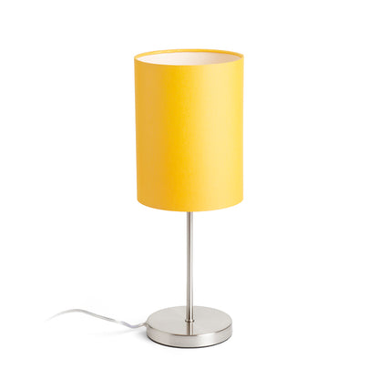 NYC/RON 15/20 stolní Monaco petrolejová/stříbrné PVC/nikl 230V LED E27 15W
