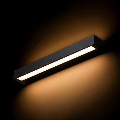ASTER 50 nástěnná černá mléčný akryl 230V LED 2x10W IP65 3000K