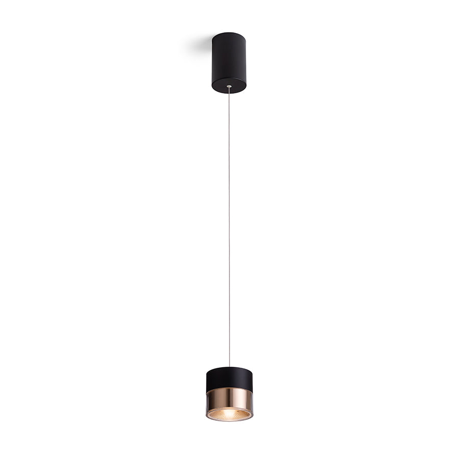 JUNIPER závěsná stahovatelná černá/zlatá 230V LED 15W 30° 3000K