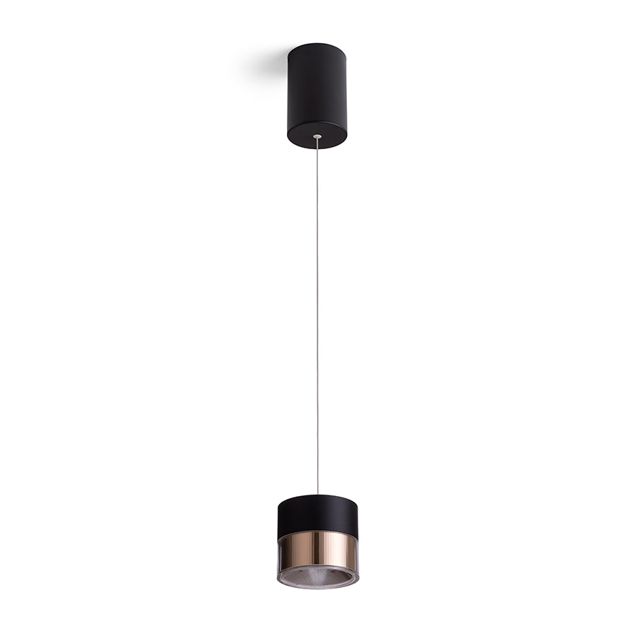 JUNIPER závěsná stahovatelná černá/zlatá 230V LED 15W 30° 3000K
