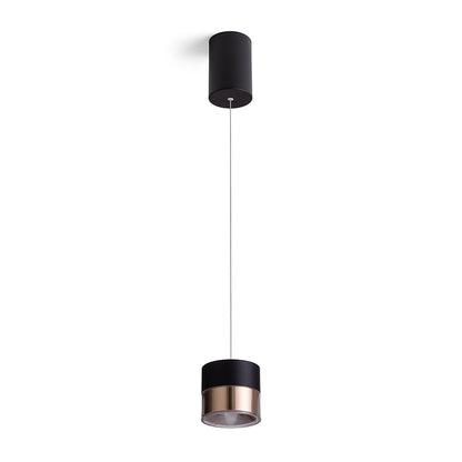 JUNIPER závěsná stahovatelná černá/zlatá 230V LED 15W 30° 3000K