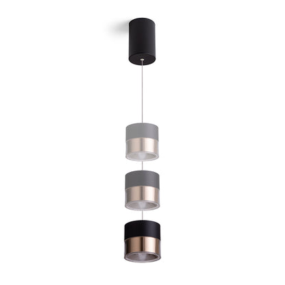 JUNIPER závěsná stahovatelná černá/zlatá 230V LED 15W 30° 3000K