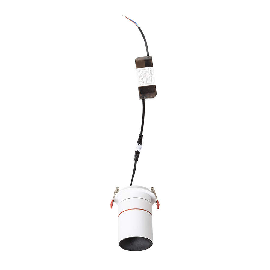 AUGUSTA zápustná černá chrom 230V LED 12W 36° 3000K