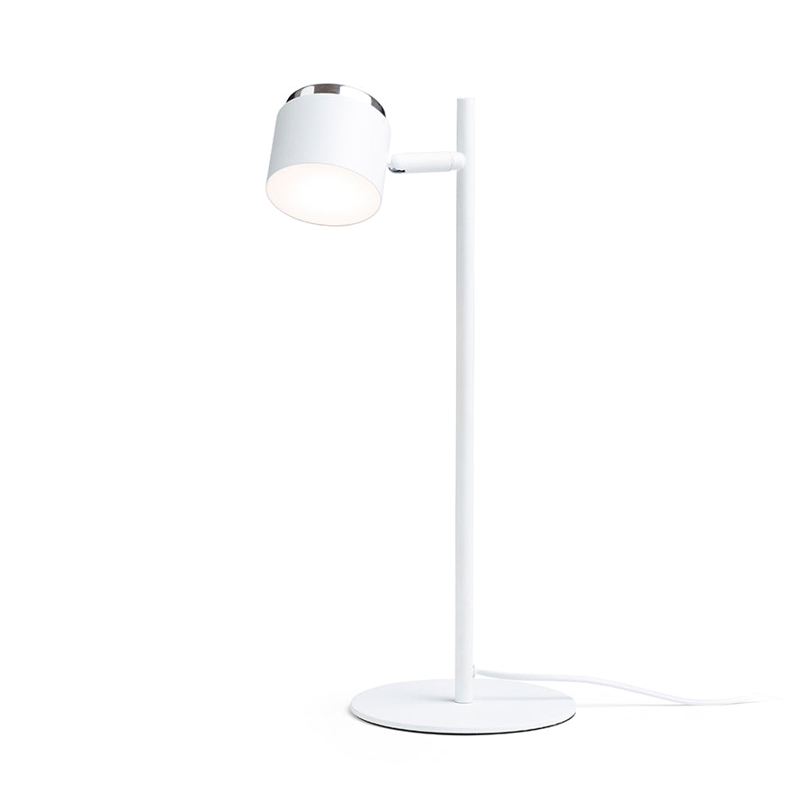NOVA stolní bílá chrom/mléčný akryl 230V LED 4.2W 3000K