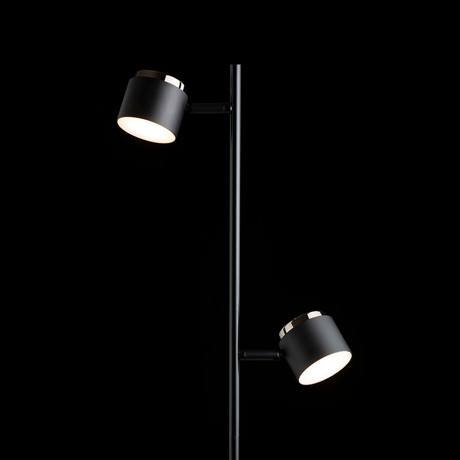 NOVA II stojanová bílá chrom/mléčný akryl 230V LED 2x3.5W 3000K
