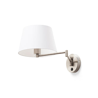 AVENIDA nástěnná základna matný nikl 230V LED E27 11W