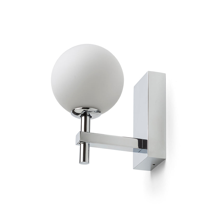 PEGGY nástěnná chrom/opálové sklo 230V LED G9 6W IP44