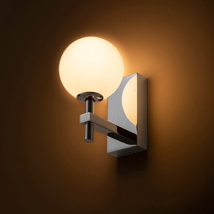 PEGGY nástěnná chrom/opálové sklo 230V LED G9 6W IP44