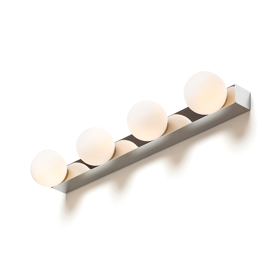 DOMINO IV nástěnná chrom/opálové sklo 230V LED G9 4x6W IP44