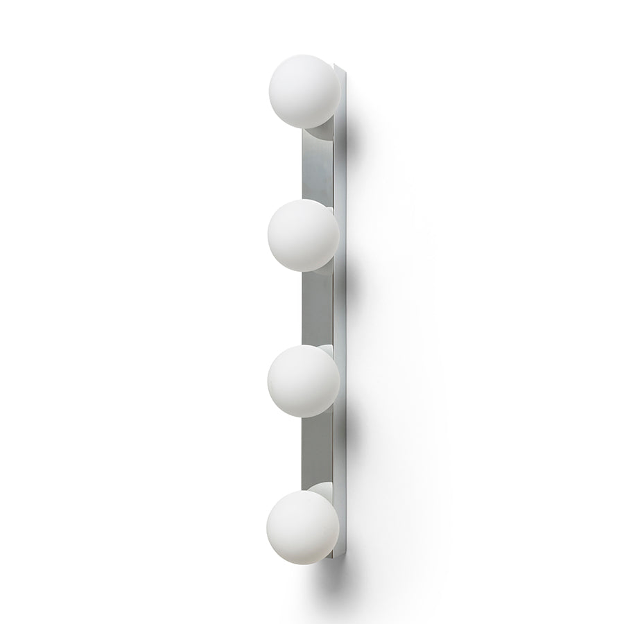 DOMINO IV nástěnná chrom/opálové sklo 230V LED G9 4x6W IP44