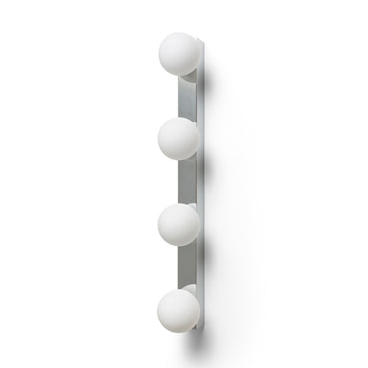 DOMINO IV nástěnná chrom/opálové sklo 230V LED G9 4x6W IP44