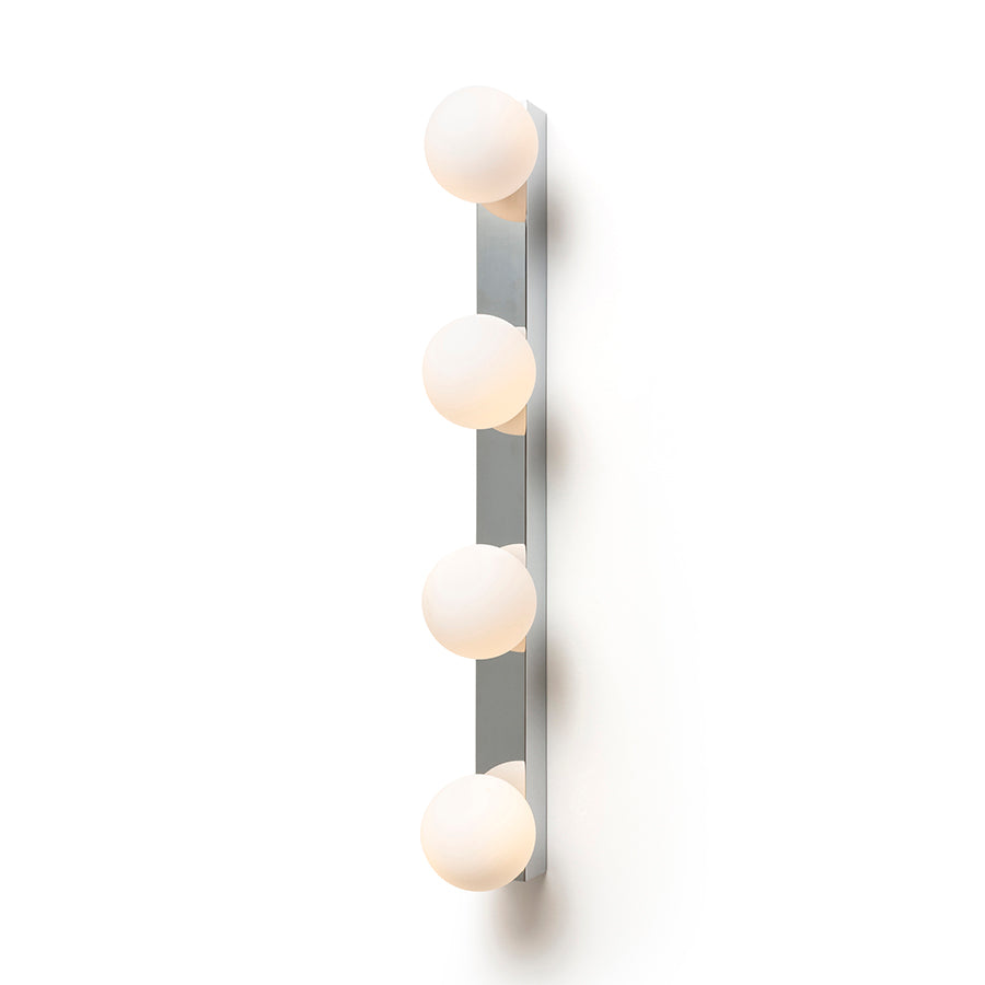 DOMINO IV nástěnná chrom/opálové sklo 230V LED G9 4x6W IP44