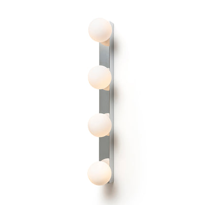 DOMINO IV nástěnná chrom/opálové sklo 230V LED G9 4x6W IP44