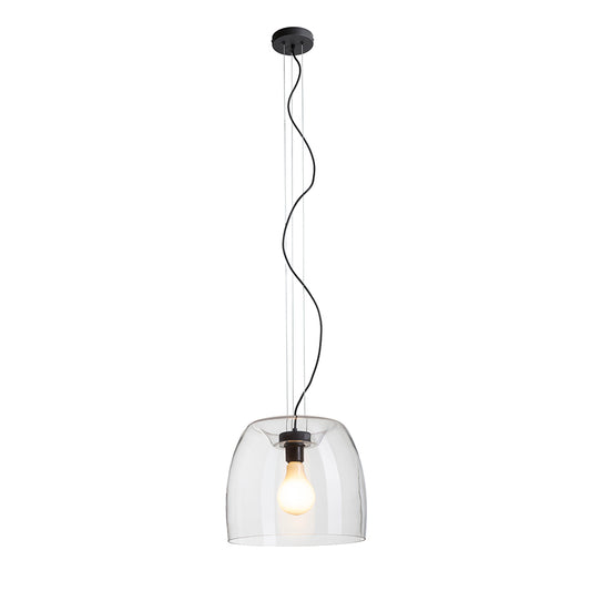 ORLANDO 35 závěsná čiré sklo/černá 230V LED E27 24W