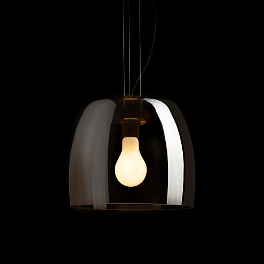 ORLANDO 35 závěsná kouřové sklo/černá 230V LED E27 24W