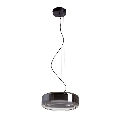 NAOMI 35 závěsná kouřové sklo/mléčné sklo/černá 230V LED 18W 3000K