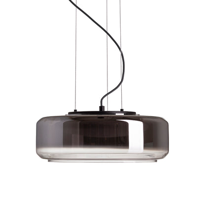 NAOMI 35 závěsná kouřové sklo/mléčné sklo/černá 230V LED 18W 3000K