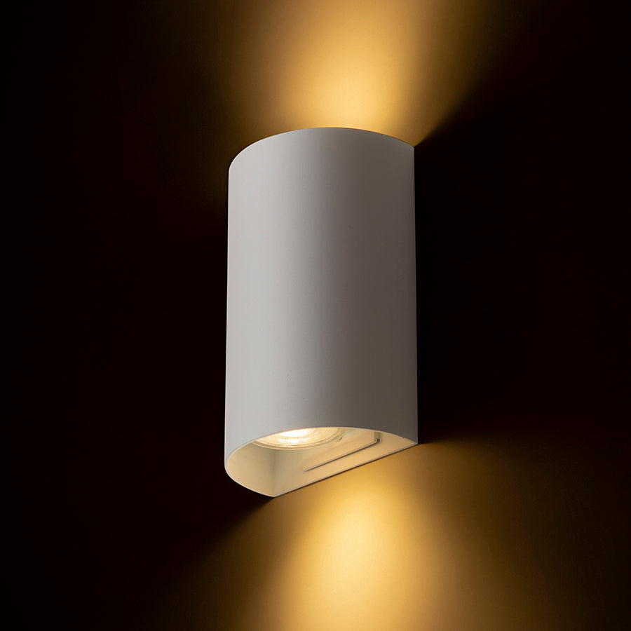 CAPRI R nástěnná česaný bronz 230V LED GU10 2x9W