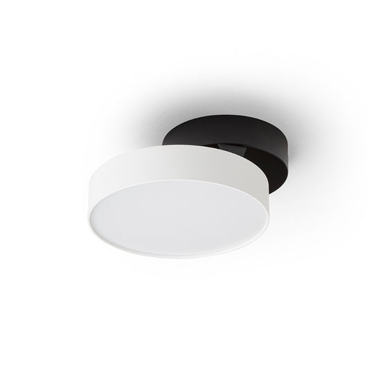 ARETHA přisazená bílá/černá 230V LED 12W 3000K