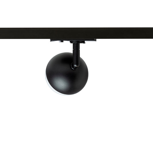 LYRA pro jednookr. lištu černá mléčný akryl 230V LED 5W 3000K