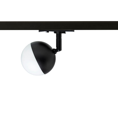 LYRA pro jednookr. lištu černá mléčný akryl 230V LED 5W 3000K