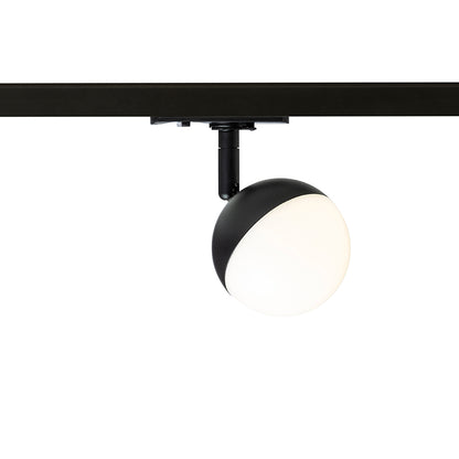 LYRA pro jednookr. lištu černá mléčný akryl 230V LED 5W 3000K