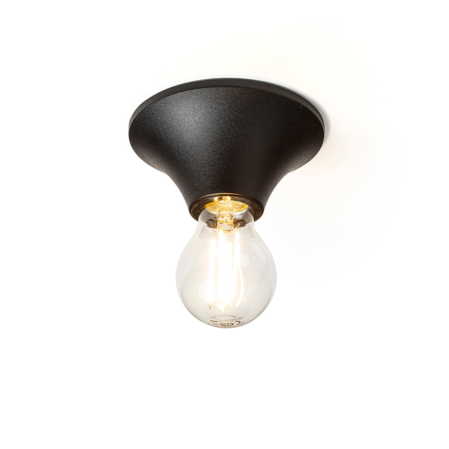 BOY stropní černá plast 230V LED E27 11W IP44