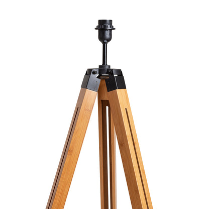 ALVIS stojanový podstavec bambus/černá 230V LED E27 15W
