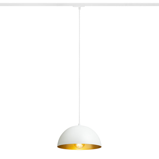 GLADYS 30 pro jednookr. lištu bílá/zlatá 230V LED E27 15W