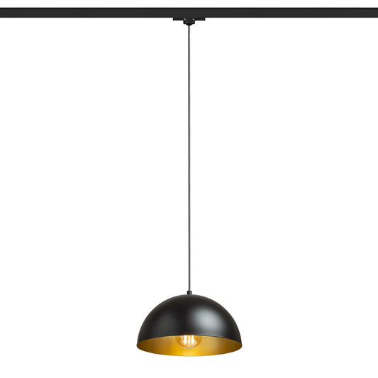 GLADYS 30 pro tříokr. lištu černá/zlatá 230V LED E27 15W
