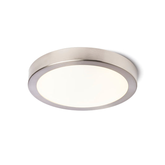 BARRY LED stropní matný nikl 230V LED 12W IP44 3000K