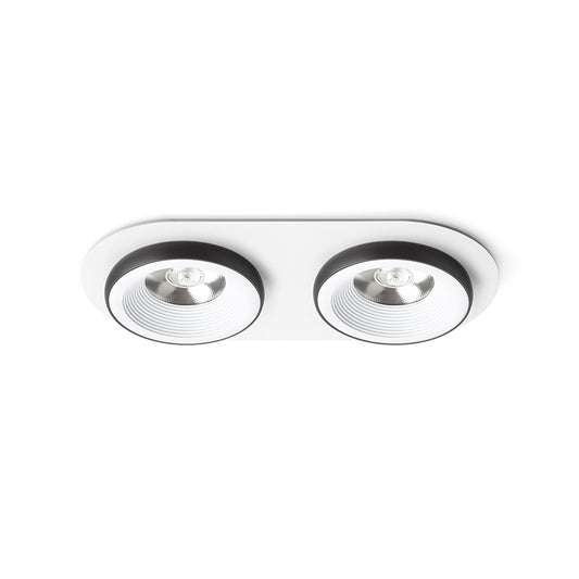 SHARM R II zápustná bílá/černá 230V LED 2x10W 24° 3000K