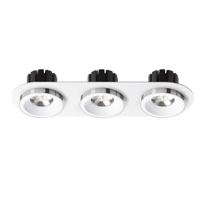SHARM R III zápustná bílá chrom 230V LED 3x10W 24° 3000K