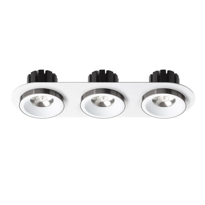 SHARM R III zápustná bílá černý chrom 230V LED 3x10W 24° 3000K