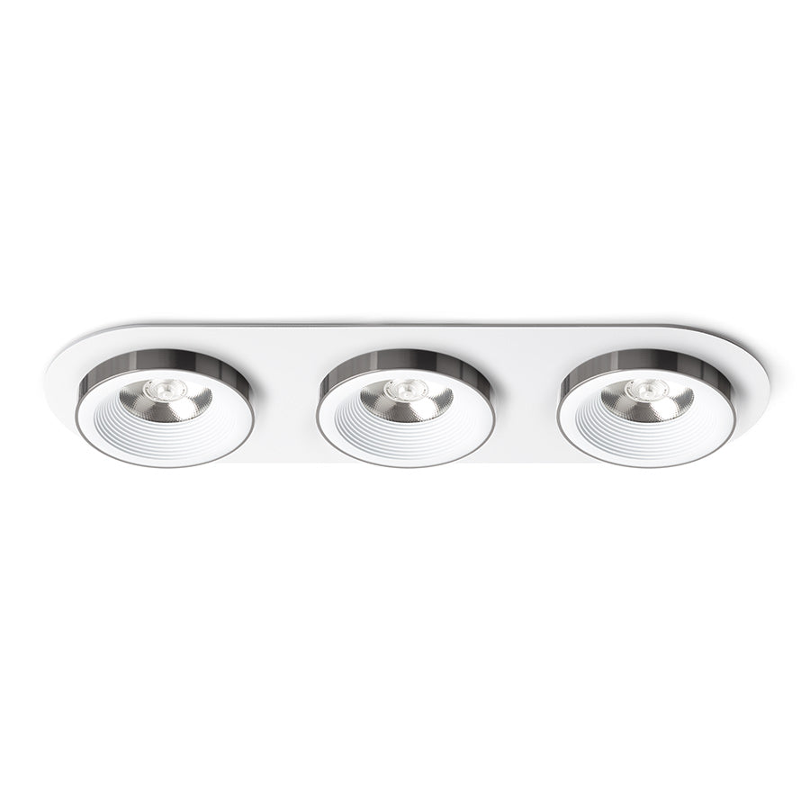 SHARM R III zápustná bílá černý chrom 230V LED 3x10W 24° 3000K