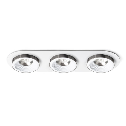 SHARM R III zápustná bílá černý chrom 230V LED 3x10W 24° 3000K