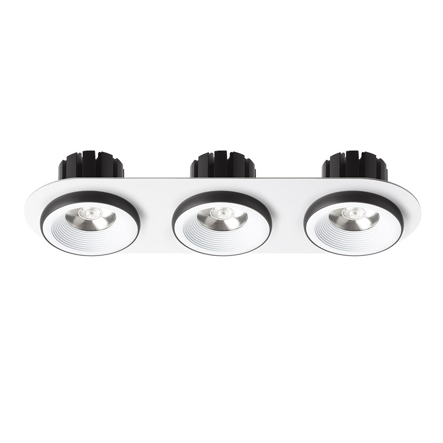 SHARM R III zápustná bílá/černá 230V LED 3x10W 24° 3000K