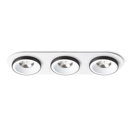 SHARM R III zápustná bílá/černá 230V LED 3x10W 24° 3000K