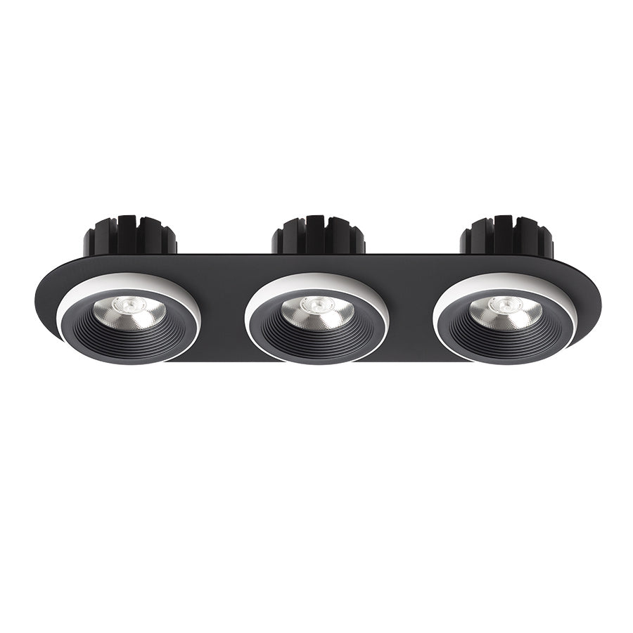 SHARM R III zápustná černá/bílá 230V LED 3x10W 24° 3000K