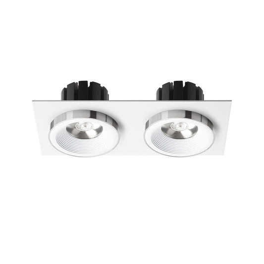 SHARM SQ II zápustná bílá chrom 230V LED 2x10W 24° 3000K