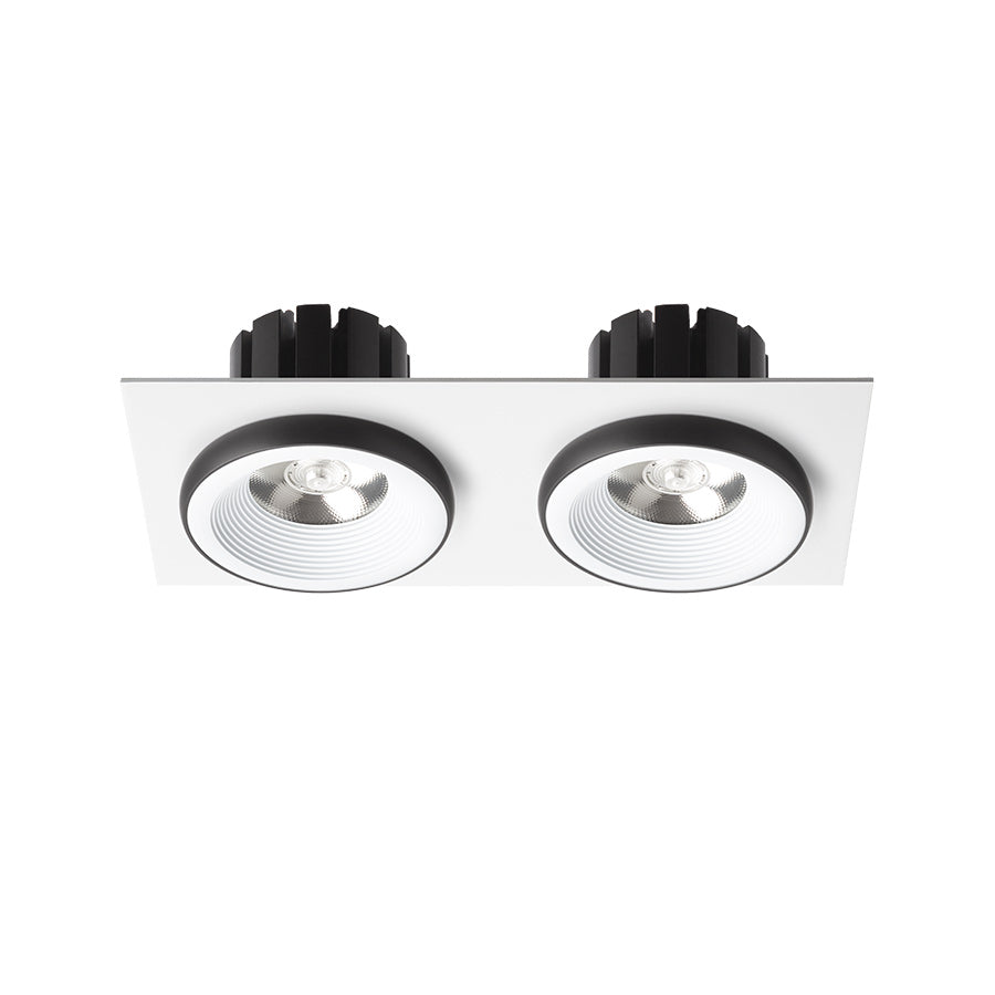 SHARM SQ II zápustná bílá/černá 230V LED 2x10W 24° 3000K