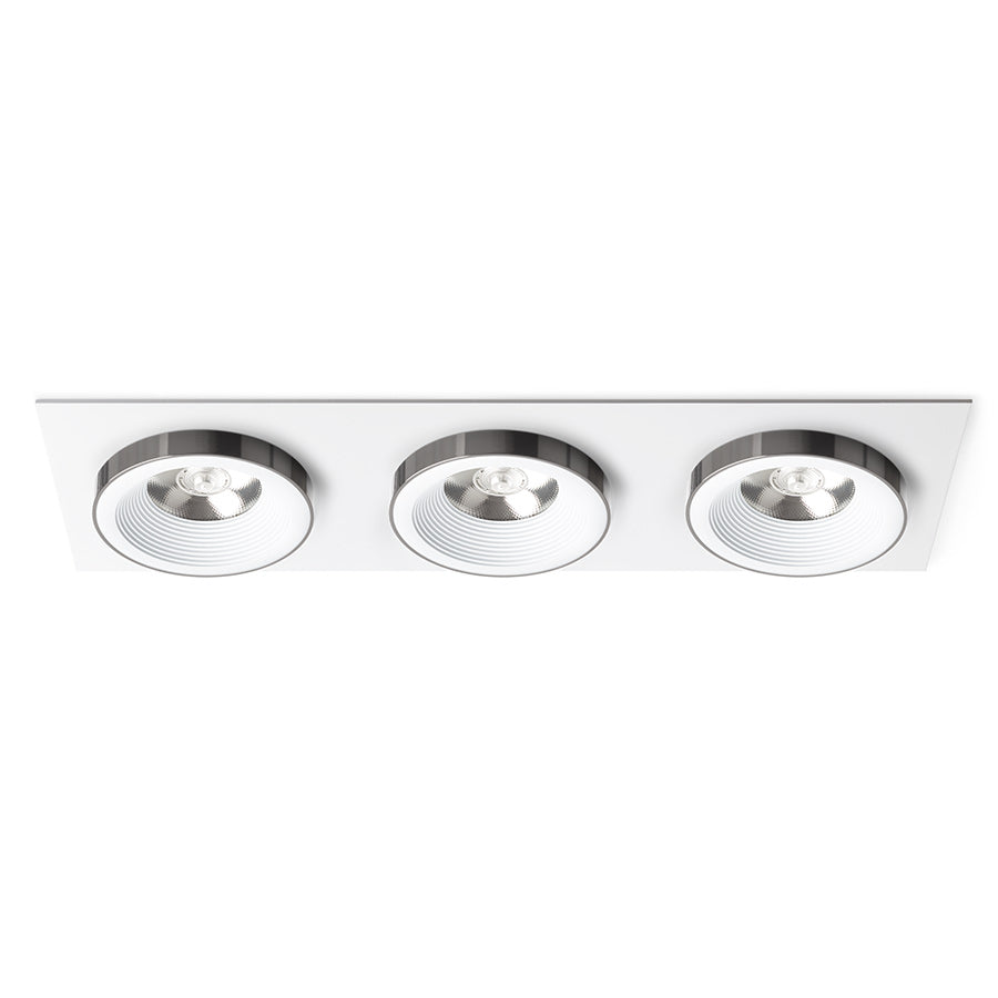 SHARM SQ III zápustná bílá černý chrom 230V LED 3x10W 24° 3000K