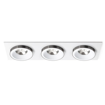 SHARM SQ III zápustná bílá černý chrom 230V LED 3x10W 24° 3000K